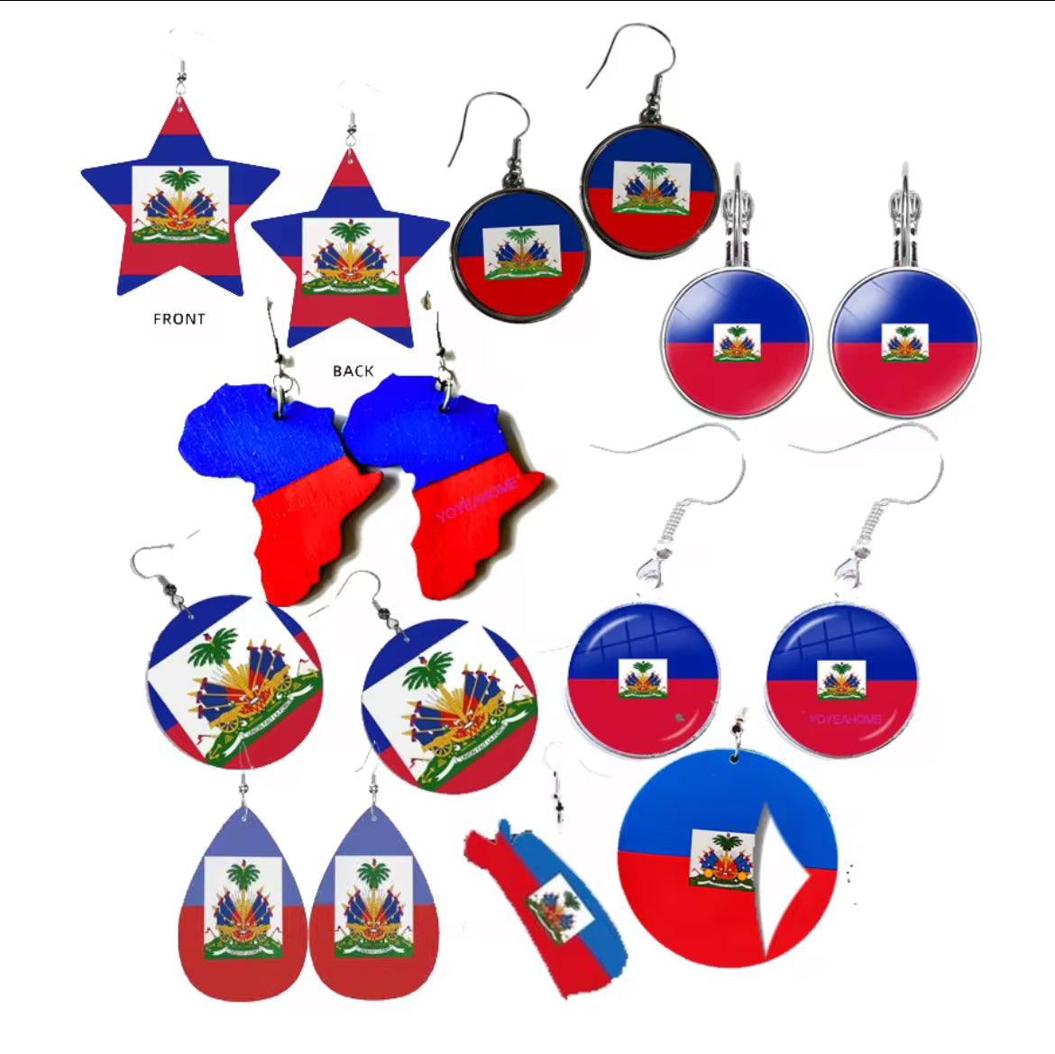 Haitian culture fashion earrings